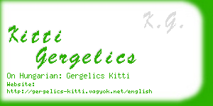 kitti gergelics business card